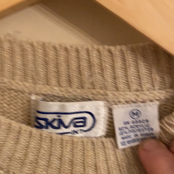 Super cute mint vintage condition Argyle sweater with Princess Sleeves S - Picture 2 of 8